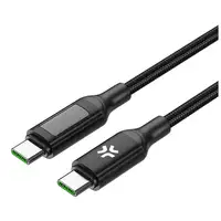 Celly USBCUSBC100WLED cable USB 2 m USB C Negro