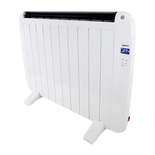 Yoevu - Emisor termico de aluminio, 1500W, 10 elementos, bajo consumo, blanco