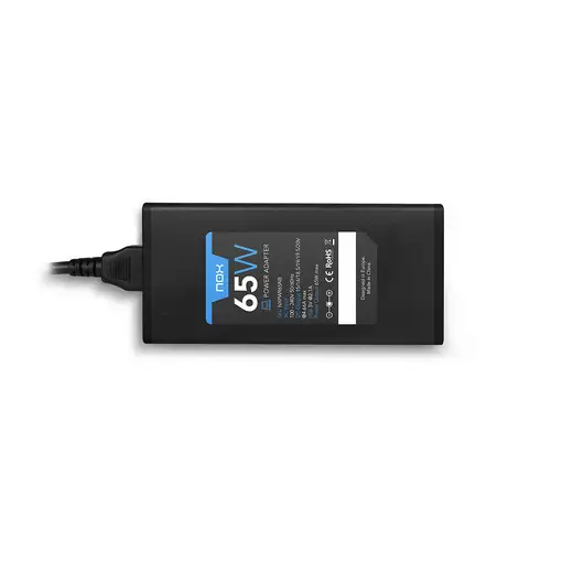 NOX NXPWR65NB adaptador e inversor de corriente Interior 65 W Negro