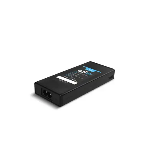 NOX NXPWR65NB adaptador e inversor de corriente Interior 65 W Negro