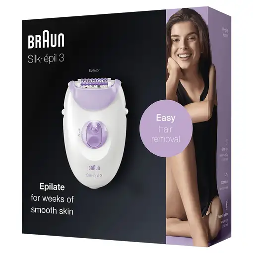 Braun Silk-épil 3 3170 20 pinzas Blanco, Púrpura