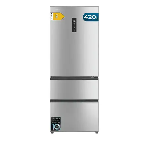 Frigoríficos сombis 420 L Acero inoxidable A01_EU01_110538 CECOTEC