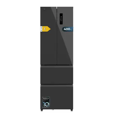 Cecotec Bolero CoolMarket Combi F2D 400 Grey nevera puerta lado a lado Independien