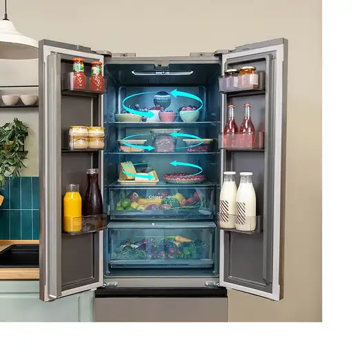 Cecotec Bolero CoolMarket Combi F2D 400 Grey nevera puerta lado a lado Independien