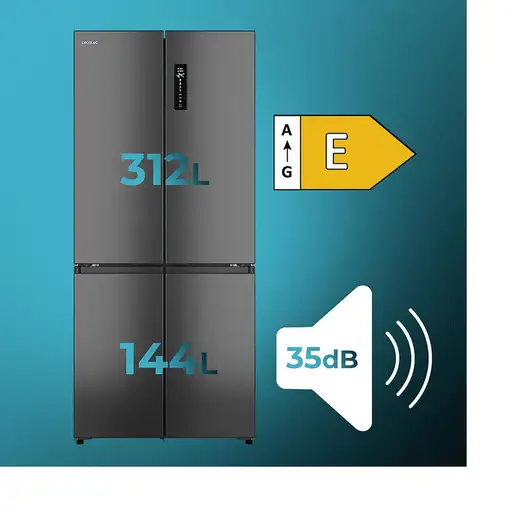 Frigoríficos сombis 456 L Negro A01_EU01_109112 CECOTEC