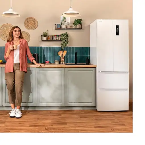 Cecotec Bolero CoolMarket Combi F2D 400 White nevera puerta lado a lado Indep