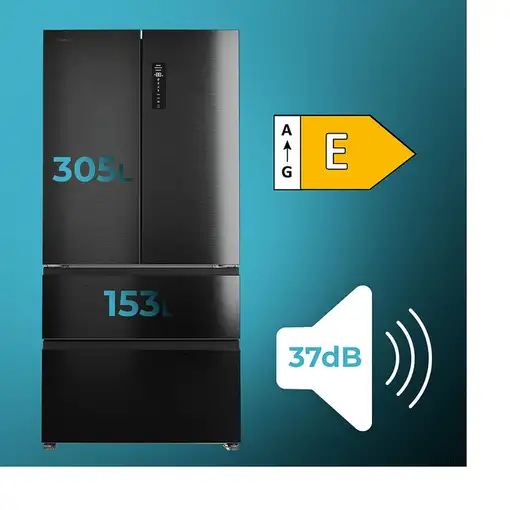 Frigoríficos сombis 458 L Negro A01_EU01_110542 CECOTEC