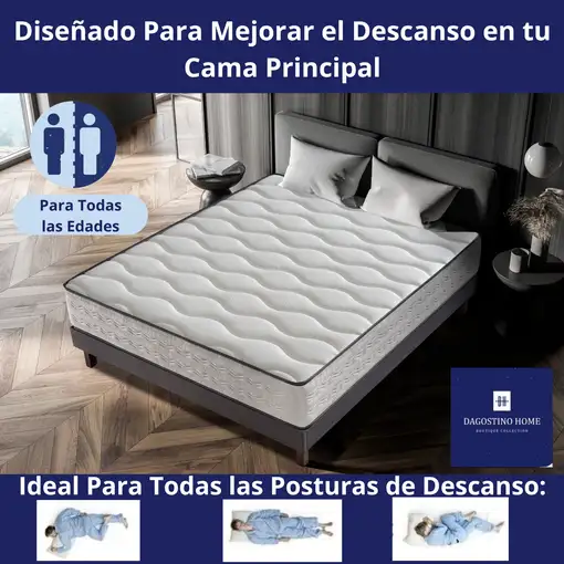 Colchón 150x200 Viscoelástico Cama Principal, Todos los Tamaños