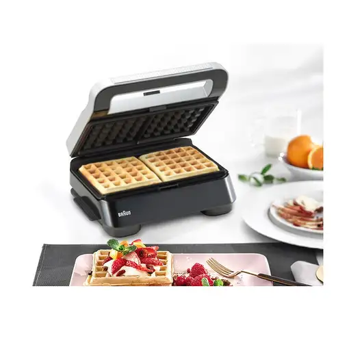 Braun SM5006 sandwichera 800 W Negro, Plata