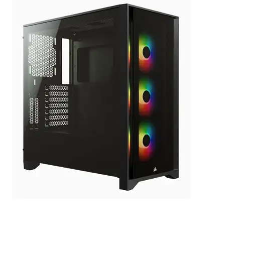 Corsair iCUE 4000X RGB Midi Tower Negro Corsair iCUE 4000X RGB Midi Tower Negro