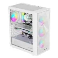 GENESIS Diaxid 605 ARGB Midi Tower Blanco