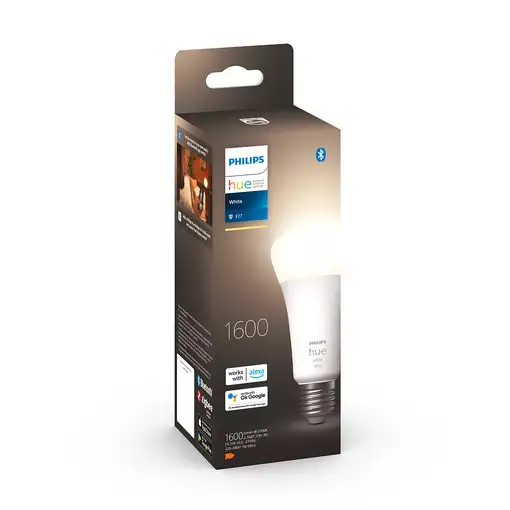 Philips Hue White Bombilla inteligente A67 - E27 - 1600