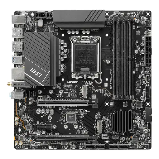 MSI PRO B760M-A WIFI placa base Intel B760 LGA 1700 micro ATX