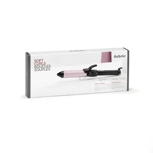 BaByliss Pro 180 SublimвЂ™Touch 25 mm Rizador de pelo Caliente Negro, Rosa 1,8 m