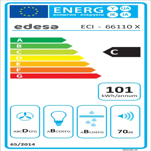 Edesa ECI-96110 X De pared Gris 645 m³/h