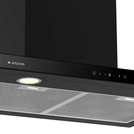 Aspes ACPT601AN campana De pared Negro 634,1 m³/h