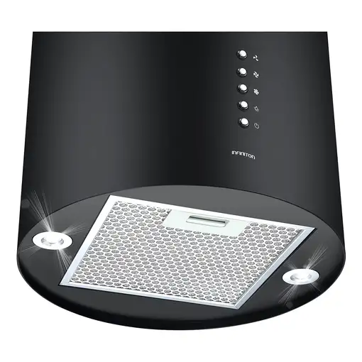 Infiniton CMPY-BIS9N campana Isla Negro A++ 750 m³/h