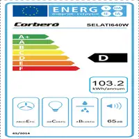 Corbero VICTORIA660W campana De pared Blanco A 594,2 m³/h