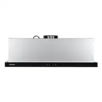 Corbero ANETO960X campana Telescópica o extraplana Negro, Acero inoxidable A 620,