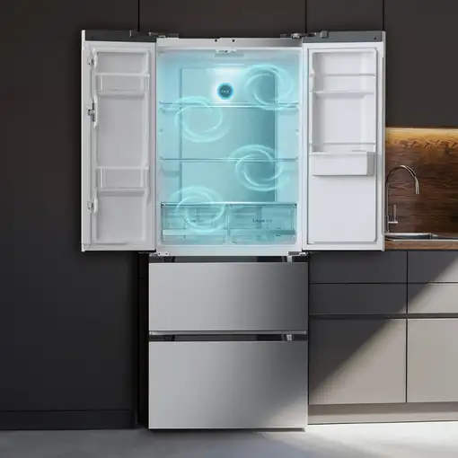 Cecotec Bolero CoolMarket FD 436 WD Inox E nevera puerta lado a lado Independiente