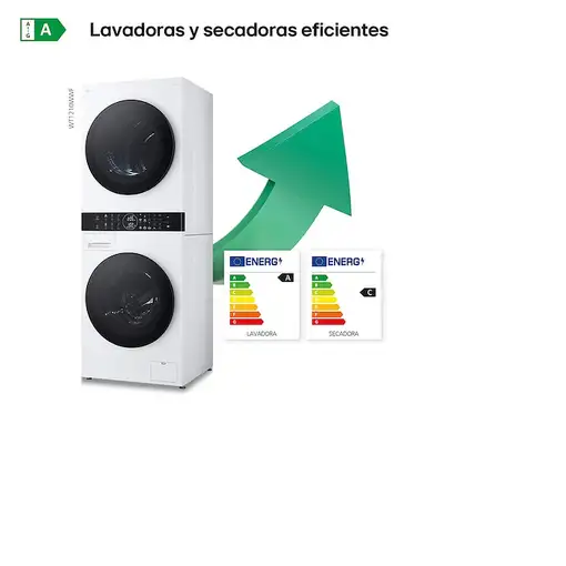 Lavadora-secadoras 22 / 12 kg 1400 rpm Blanco WT1210WWF.ABWQPES LG