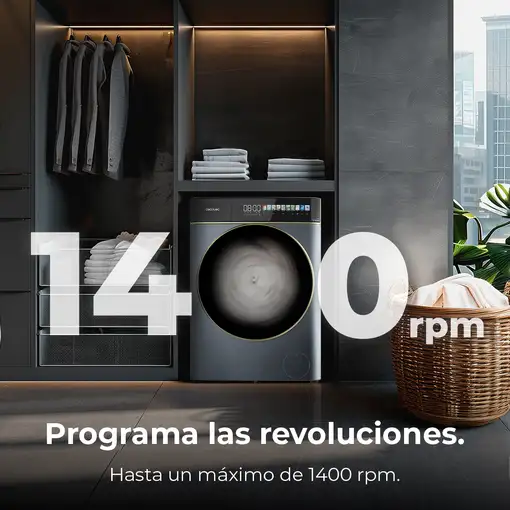 Lavadora carga frontal 10 kg 1400 RPM Azul 01300 CECOTEC