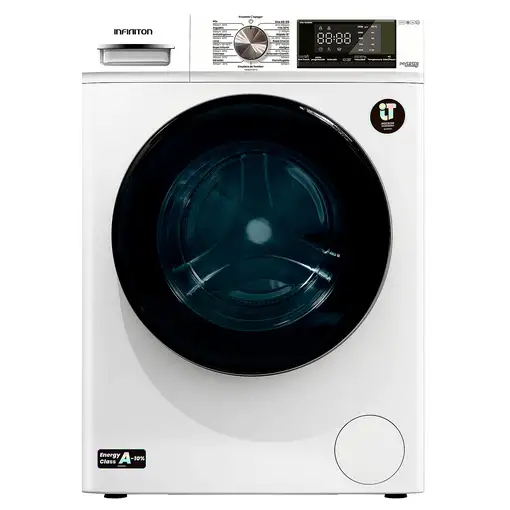 Lavadora carga frontal 8 kg 1400 RPM Blanco WM-S84ABN INFINITON