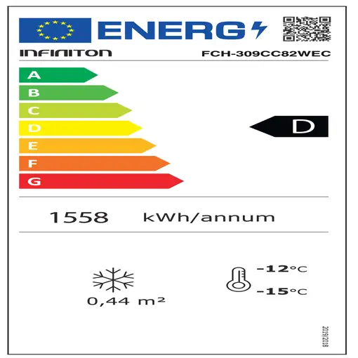 Infiniton FCH-309CC82WEC congelador Arcón congelador Independiente 308 L Blanco