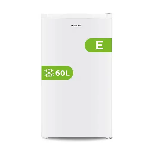 Aspes ACV85502E congelador Congelador vertical Independiente 60 L E Blanco