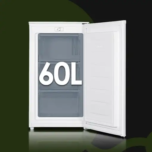 Aspes ACV85502E congelador Congelador vertical Independiente 60 L E Blanco