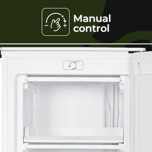 Aspes ACV85502E congelador Congelador vertical Independiente 60 L E Blanco