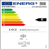 Infiniton CH-80H84WEH congelador Arcón congelador Independiente 78 L E Blanco