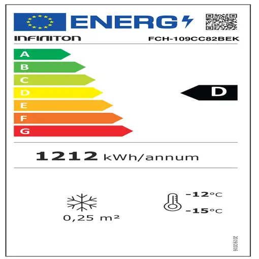 Infiniton FCH-109CC82BEK congelador Arcón congelador Independiente 99 L Blanco
