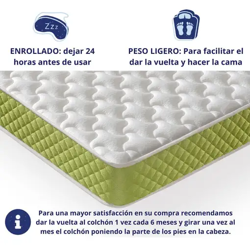 Colchón Viscoelástico 135x190 Especial Niños, Todos los Tamaños