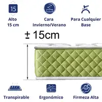 Colchón Viscoelástico 90x190 Especial Niños, Todos los Tamaños Colchón Viscoelástico 90x190 Especial Niños, Todos los Tamaños