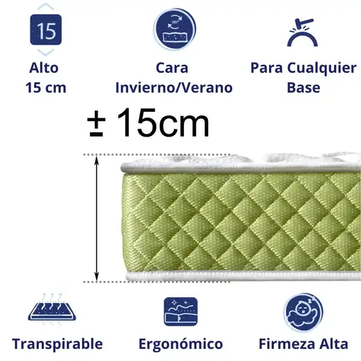 Colchón Viscoelástico 90x190 Especial Niños, Todos los Tamaños