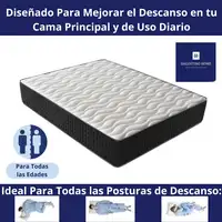 Colchón 90x200 Para Personas Grandes | Alto 30cm | Firmeza Alta Colchón 90x200 Para Personas Grandes | Alto 30cm | Firmeza Alta