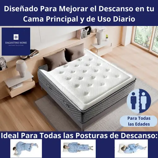 Colchón 150x190 ALTA GAMA Visco | Alto 30cm | Firmeza Alta