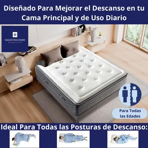 Colchón 90x190 ALTA GAMA Visco | Alto 30cm | Firmeza Alta