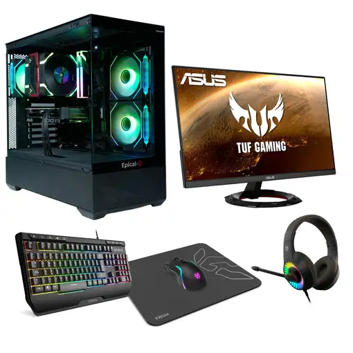Epical-Q Pack Gaming Mplus100 AMD Ryzen 5 8400F, 32GB, 1TB, RTX 5060 + W11P Epical-Q Pack Gaming Mplus100 AMD Ryzen 5 8400F, 32GB, 1TB, RTX 5060 + W11P