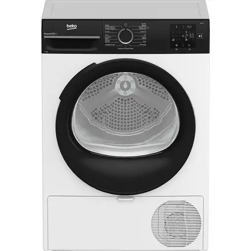 Secadora blanca con bomba de calor 7 kg, BM3T37230W BEKO Secadora blanca con bomba de calor 7 kg, BM3T37230W BEKO