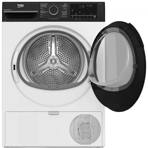 Secadora blanca con bomba de calor, 8 kg, BM3T48249W BEKO