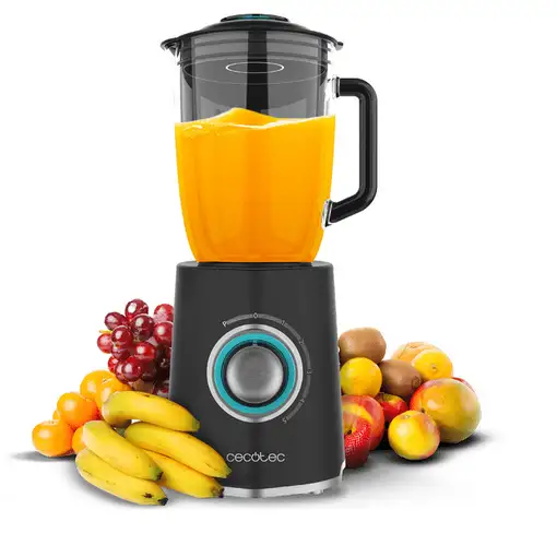Cecotec Power black Titanium 2000Max Mix Go 1,5 L Batidora de vaso 2000 W Negro