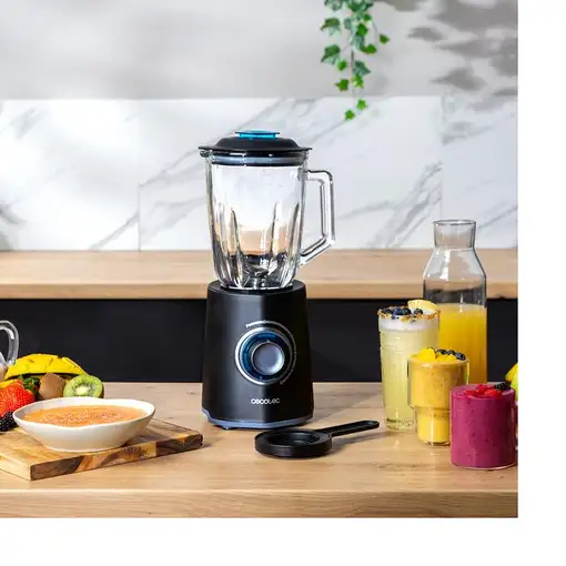 Cecotec Power black Titanium 2000Max Mix Go 1,5 L Batidora de vaso 2000 W Negro