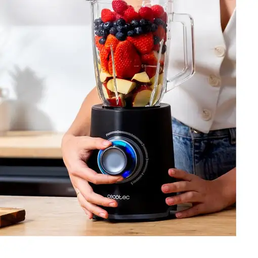 Cecotec Power black Titanium 2000Max Mix Go 1,5 L Batidora de vaso 2000 W Negro