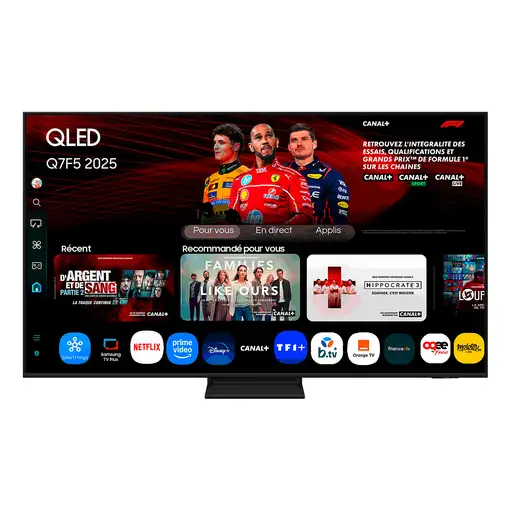 Televisor QLED 65'' 4K Ultra HD Negro Smart TQ65Q7F5AUXXC SAMSUNG