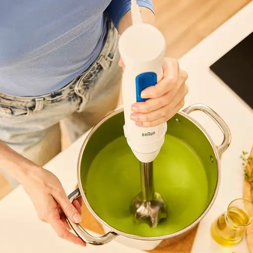 Braun MQ 30001 M Batidora de mano 900 W Azul, Blanco