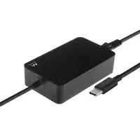 Ewent EW3980 adaptador e inversor de corriente Interior 65 W Negro
