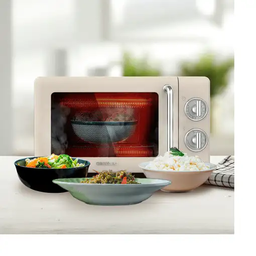 Cecotec 01709 microondas Beige, Acero inoxidable Microondas con grill