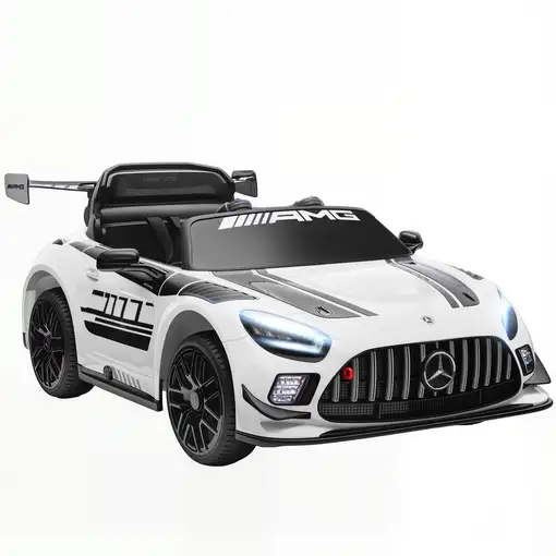 Coche Eléctrico para Niños Mercedes-AMG GT3 Evo Blanco AIYAPLAY Coche Eléctrico para Niños Mercedes-AMG GT3 Evo Blanco AIYAPLAY